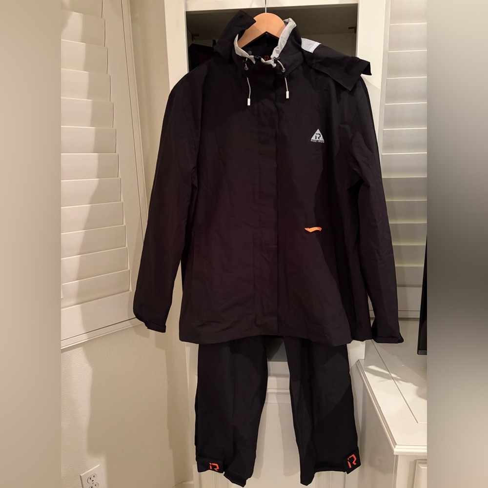 Rideiron Rain Suit Motorcycle Water Proof Jacket Breathable Pants Reflective L